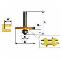 Фреза кромочная фальцевая d 50.8 х 6, хв. 12 мм