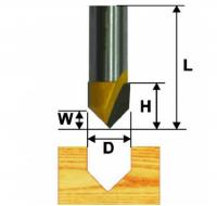 Фреза  пазовая гальтельная V-обр. d 15.8, 90гр, хв.8 мм