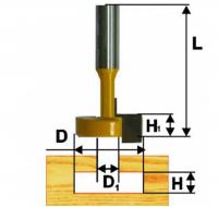 Фреза пазовая конструкционная Т-обр. d 12.7, хв.8 мм