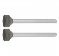 Круг ЗУБР абразивный шлифовальный из карбида кремния на шпильке, Р 120, d 10,0x3,2мм, L 45мм, 2шт