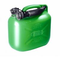 Канистра для топлива 5л зеленая + горловина