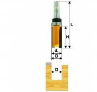 Фреза кромочная прямая d 28.6 х 38, хв.12 мм