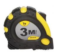 Рулетка  3 м х 16 мм обрезиненый корпус, с магнитами