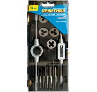 Набор метчиков и плашек ПРАКТИКА 12 шт