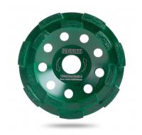 Чашка алмазная шлифовальная двурядная по бетону и граниту 125D-5T-7.2W-22.2