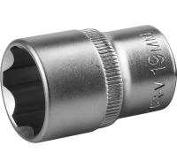 Головка торцевая "Мастер",1/2, SUPER LOCK, хромир.покрытие, 19мм