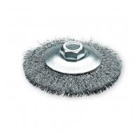 Щетка коническая, гофрированная, № 55 Мастер D100 мм М14*2 RPM 12500 S 0,3, картон