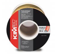 Уплотнитель D черный 10х12мм, 1м (одинарный)