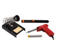 Наб. д/паяльных работ СВЕТОЗАР, паяльник SV-55307 + подставка + припой + шприц, 70Вт