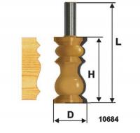 Фреза  кромочная фигурная d 32 х 57, хв.12 мм