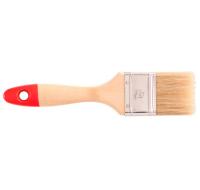Кисть плоская "Эксперт" 1,5' натуральная щетина, дер. ручка