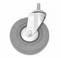 Колесо поворотное, серая резина, крепленый болт M12 SCtg93, до 70кг