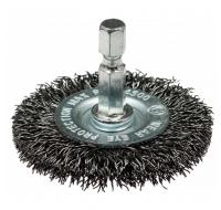 Щетка дисковая, гофрированная для дрелей № 163 Мастер 6гр хв 6.35 мм D100 мм RPM 4500 S