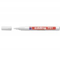 Маркер пеинт (лак) Edding E-751/49 белый, 1-2 мм