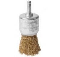 Щетка кистевая для дрели, витая латунная 0,3мм, 30мм