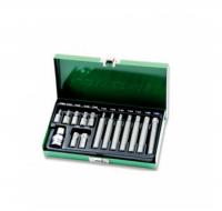 Набор вставок Torx (30-75мм), T20-T55, 15 предметов 047397