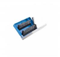 Набор бит в боксе, Cr-Mo сталь, с адаптером, 21 пр.