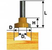 Фреза пазовая конструкционная Т-обр. d 25.4, хв.12 мм
