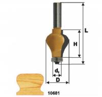 Фреза  кромочная фигурная d 32 х 38, хв.12 мм
